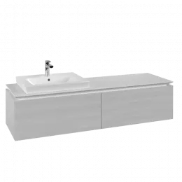 Villeroy & Boch Legato Тумба под раковину, 2 выдвижных ящика, 1600 x 380 x 500 mm, White Wood / White Wood B68800E8