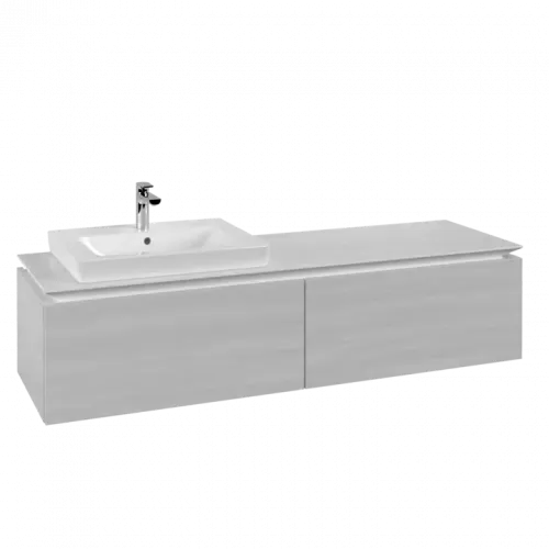 Villeroy & Boch Legato Тумба под раковину, 2 выдвижных ящика, 1600 x 380 x 500 mm, White Wood / White Wood B68800E8