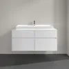Villeroy & Boch Collaro Тумба под раковину, с подсветкой, 4 выдвижных ящика, 1200 x 548 x 500 mm, Glossy White / Glossy White C091B0DH