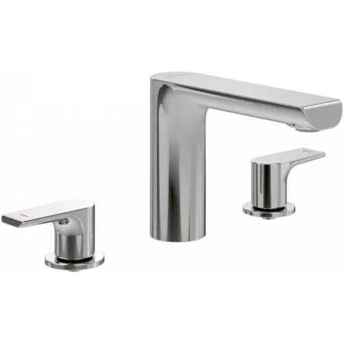 Villeroy & Boch Liberty Смеситель для ванны двухвентильный без Выдвижной механизм слива, Хром TVW10700700061