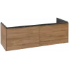 Villeroy & Boch Subway 3.0 Тумба под раковину, с подсветкой, 2 выдвижных ящика, 1272 x 429 x 478 mm, Oak Kansas C567L1RH