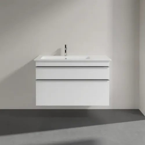 Villeroy & Boch Venticello Тумба под раковину, 2 выдвижных ящика, 953 x 590 x 502 mm, Glossy White / Glossy White A92701DH