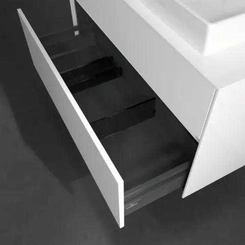 Villeroy & Boch Collaro Тумба под раковину, 2 выдвижных ящика, 1000 x 548 x 500 mm, Glossy White / Glossy White C01800DH