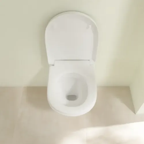 Villeroy & Boch O.novo Унитаз с открытым смывным краем Compact, настенный, Альпийский белый 5688R001