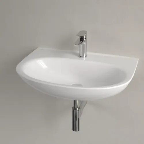 Villeroy & Boch O.novo Pаковина, 650 x 480 x 180 mm, Альпийский белый, без перелива 4A406601