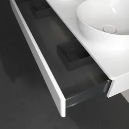 Villeroy & Boch Antao Тумба под раковину, с подсветкой, 1 выдвижной ящик, 1200 x 190 x 500 mm, лицевая поверхность без текстурированной отделки, Glossy White Lacquer / Glossy White Lacquer L13010GF