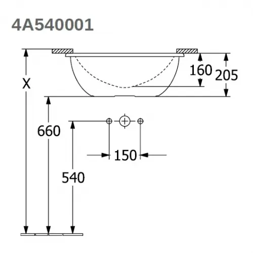 Раковина Villeroy & Boch Loop & Friends 4A540001 48.5x32.5 альпийский белый 4A540001