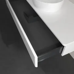 Villeroy & Boch Antao Тумба под раковину, 1 выдвижной ящик, 1200 x 190 x 500 mm, лицевая поверхность без текстурированной отделки, Glossy White Lacquer / Glossy White Lacquer K10010GF