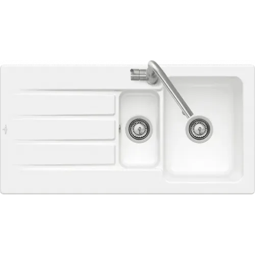 Villeroy & Boch Architectura 60 XR Мойка, включая Комплект слива с ручным управлением, выкл Керамика, 1000 x 510 mm, Альпийский белый CeramicPlus 336501R1