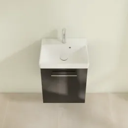 Villeroy & Boch Avento Тумба под раковину, 1 дверь, 430 x 514 x 384 mm, Стекло черное A88700B3