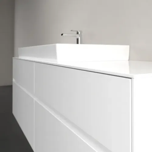Villeroy & Boch Collaro Тумба под раковину, с подсветкой, 4 выдвижных ящика, 1600 x 548 x 500 mm, Glossy White / Glossy White C029B0DH