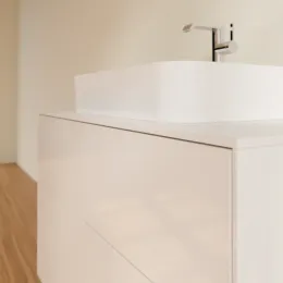 Villeroy & Boch Finion Тумба под раковину, с подсветкой, 2 выдвижных ящика, 1000 x 603 x 501 mm, Glossy White Lacquer G35100GF