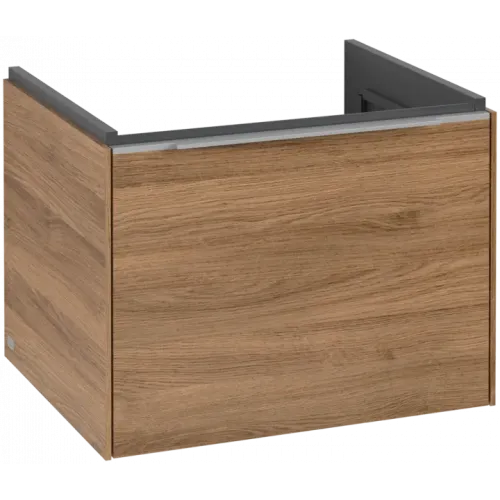 Villeroy & Boch Subway 3.0 Тумба под раковину, с подсветкой, 1 выдвижной ящик, 572 x 429 x 478 mm, Oak Kansas C577L0RH
