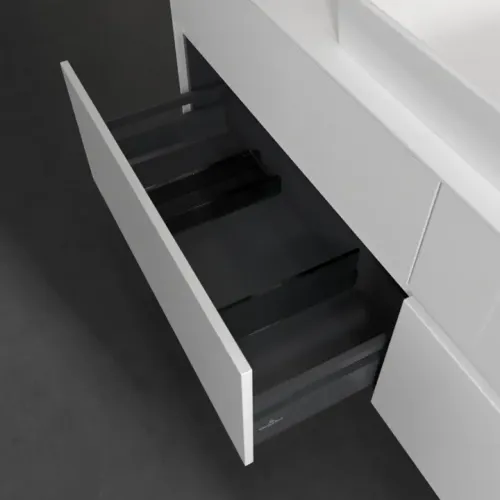 Villeroy & Boch Collaro Тумба под раковину, с подсветкой, 4 выдвижных ящика, 1600 x 548 x 500 mm, Glossy White / Glossy White C030B0DH