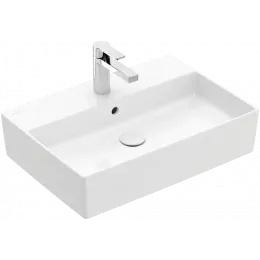 Villeroy & Boch Memento 2.0 Раковина для установки на столешницу, 600 x 420 x 140 mm, Альпийский белый, с переливом 4A076001