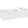 Villeroy & Boch Legato Тумба под раковину, 2 выдвижных ящика, 1200 x 380 x 500 mm, Glossy White / Glossy White B58100DH