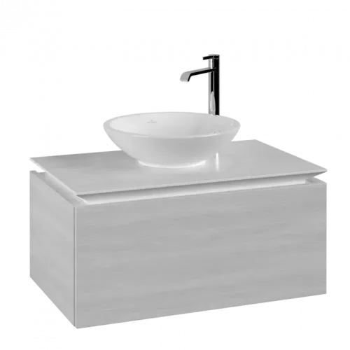 Villeroy & Boch Legato Тумба под раковину, 1 выдвижной ящик, 800 x 380 x 500 mm, White Wood / White Wood B60100E8