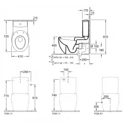 Чаша для унитаза-компакта Villeroy & Boch Aveo 661410R2