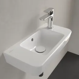 Villeroy & Boch O.novo Раковина компактная, 500 x 250 x 145 mm, Альпийский белый, с переливом 4342R501