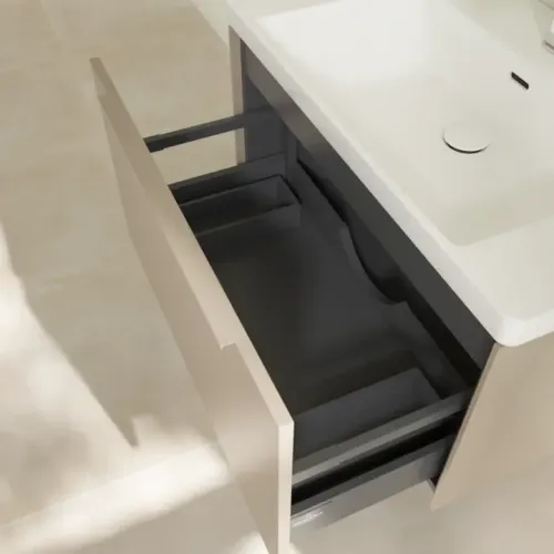 Villeroy & Boch Subway 3.0 Тумба под раковину, 1 выдвижной ящик, 772 x 429 x 478 mm, Taupe C57302VM