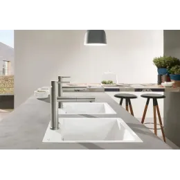 Villeroy & Boch Como Sky Shower Однорычажный смеситель для мойки Однорычажный смеситель для мойки, выкл Нержавеющая сталь, Сплошная нержавеющая сталь 927900LC