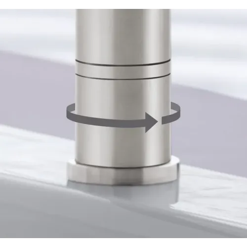 Villeroy & Boch Como X Однорычажный смеситель для мойки Однорычажный смеситель для мойки, выкл Нержавеющая сталь, Сплошная нержавеющая сталь 927500LC