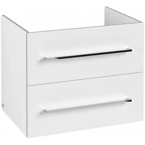 Villeroy & Boch Avento Тумба под раковину, 2 выдвижных ящика, 630 x 514 x 484 mm, Стекло белое A89000B4
