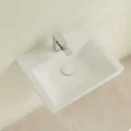 Villeroy & Boch Subway 3.0 Раковина компактная, 500 x 400 x 145 mm, Альпийский белый CeramicPlus, без перелива 437051R1