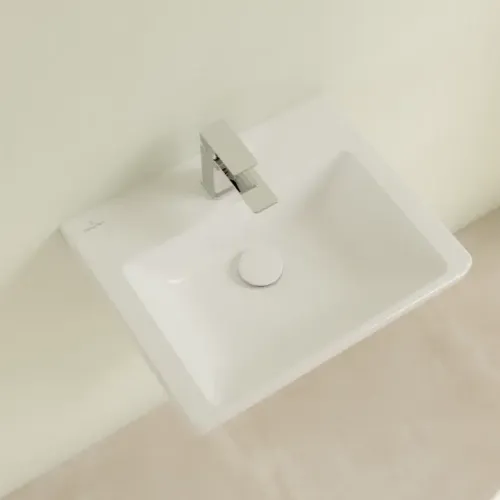 Villeroy & Boch Subway 3.0 Раковина компактная, 500 x 400 x 145 mm, Альпийский белый CeramicPlus, без перелива 437051R1