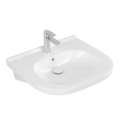 Villeroy & Boch ViCare Pаковина ViCare, 600 x 550 x 195 mm, Альпийский белый, с переливом 41196001