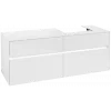 Villeroy & Boch Collaro Тумба под раковину, с подсветкой, 4 выдвижных ящика, 1400 x 548 x 500 mm, Glossy White / Glossy White C075B0DH