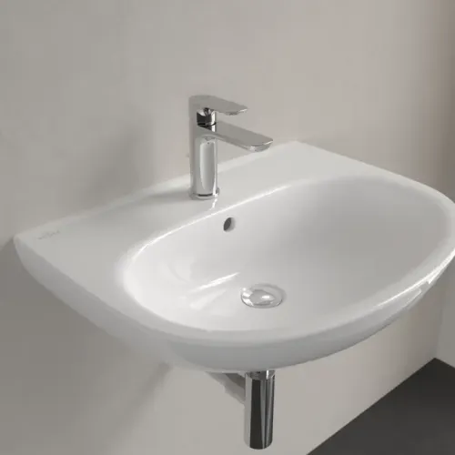 Villeroy & Boch O.novo Pаковина, 600 x 460 x 180 mm, Альпийский белый, с переливом 4A406001