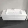 Villeroy & Boch Collaro Тумба под раковину, с подсветкой, 4 выдвижных ящика, 1600 x 548 x 500 mm, Glossy White / Glossy White C031B0DH