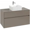 Villeroy & Boch Collaro Тумба под раковину, 2 выдвижных ящика, 1000 x 548 x 500 mm, Truffle Grey / Truffle Grey C03800VG