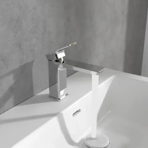 Villeroy & Boch Subway 3.0 Смеситель для раковины однорычажный без Выдвижной механизм слива, Хром TVW11200300061