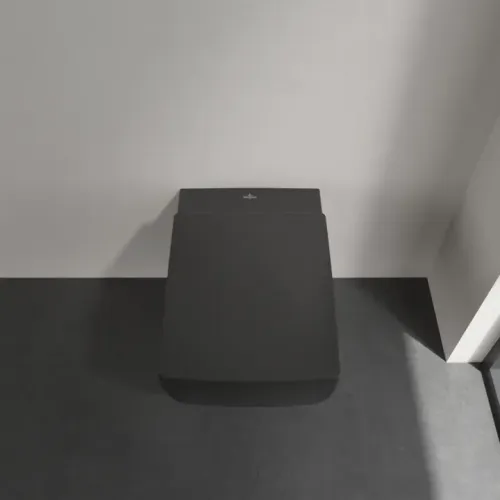 Villeroy & Boch Memento 2.0 Сиденье с крышкой для унитаза, с функцией автоматического опускания (SoftClosing), со снимаемым сиденьем (QuickRelease), Ebony 8M24S1S5