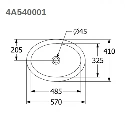 Раковина Villeroy & Boch Loop & Friends 4A540001 48.5x32.5 альпийский белый 4A540001