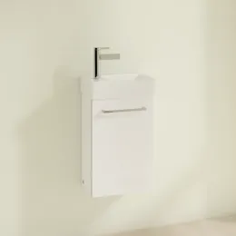 Villeroy & Boch Avento Тумба под раковину, 1 дверь, 340 x 514 x 234 mm, Стекло белое A87601B4