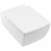 Villeroy & Boch Memento 2.0 Унитаз с открытым смывным краем, настенный, Stone White CeramicPlus 4633R0RW