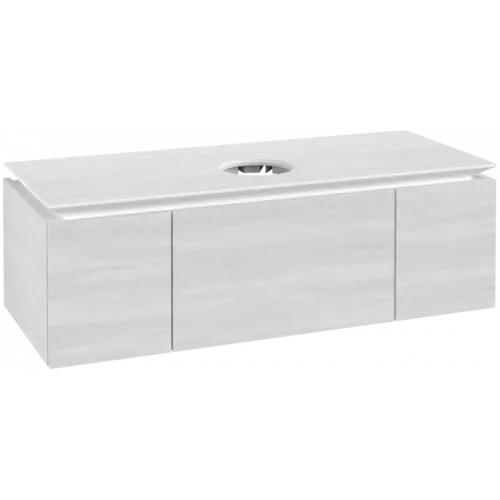 Villeroy & Boch Legato Тумба под раковину, 3 выдвижных ящика, 1200 x 380 x 500 mm, White Wood / White Wood B57700E8