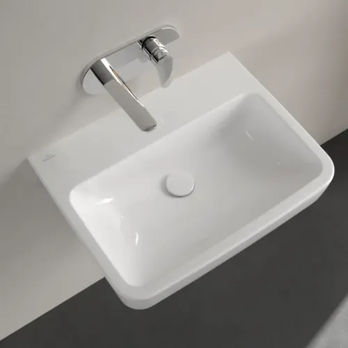 Villeroy & Boch O.novo Pаковина, 600 x 460 x 175 mm, Альпийский белый, без перелива, задняя сторона и нижняя сторона шлифованные 4A416F01