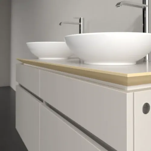 Villeroy & Boch Legato Тумба под раковину, 4 выдвижных ящика, 1200 x 550 x 500 mm, Soft Grey / Soft Grey B58400VK