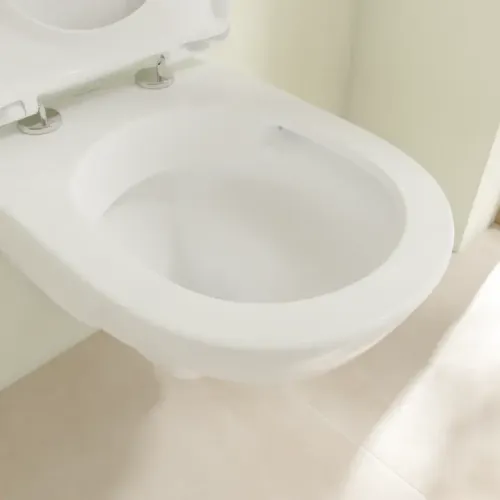 Villeroy & Boch O.novo Унитаз с открытым смывным краем Compact, настенный, Альпийский белый 5688R001