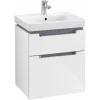 Villeroy & Boch Subway 2.0 Тумба под раковину, 2 выдвижных ящика, 537 x 590 x 423 mm, Glossy White A90810DH