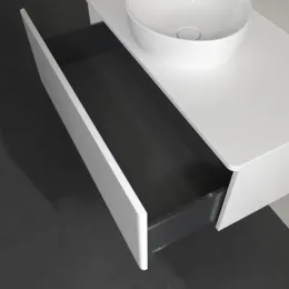 Villeroy & Boch Antao Тумба под раковину, с подсветкой, 1 выдвижной ящик, 1000 x 360 x 500 mm, лицевая поверхность без текстурированной отделки, Glossy White Lacquer / Glossy White Lacquer L31010GF