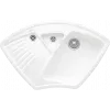 Villeroy & Boch Arena Corner Мойка угловая, включая Контейнер для отходов, Комплект слива с ручным управлением, выкл Керамика, 975 x 625 mm, Альпийский белый CeramicPlus 672901R1
