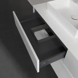 Villeroy & Boch Collaro Тумба под раковину, с подсветкой, 4 выдвижных ящика, 1400 x 548 x 500 mm, Glossy White / Glossy White C076B0DH