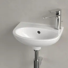 Villeroy & Boch O.novo Раковина компактная, 360 x 275 x 145 mm, Альпийский белый, с переливом 43403601