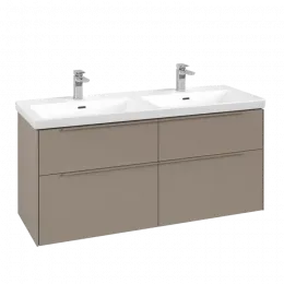 Villeroy & Boch Subway 3.0 Тумба под раковину, 4 выдвижных ящика, 1272 x 576 x 478 mm, Taupe C56802VM