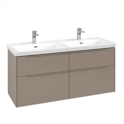 Villeroy & Boch Subway 3.0 Тумба под раковину, 4 выдвижных ящика, 1272 x 576 x 478 mm, Taupe C56802VM